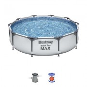 Бассейн каркасный BESTWAY Steel Pro Max 305х76см + фильтр-насос 1249л/ч, 4678л 56408