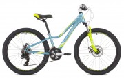 Велосипед 24' рама женская, алюминий STINGER GALAXY EVO синий, диск, 14ск., 11' 24AHD.GALAXEVO.11BL1