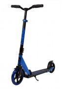 Самокат NOVATRACK POLIS PRO 180 мм PU/зад.к. 145 мм, алюминий, складн., синий 180.POLIS.BL21