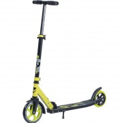 Самокат NOVATRACK POLIS PRO 180 мм PU/зад.к. 145 мм , алюминий,складн., лимонный 180.POLIS.LM9