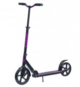 Самокат NOVATRACK POLIS PRO 230 мм PU/зад.к. 200 мм , алюминий, складной, фиолетовый 230.POLIS.VT20