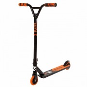 Самокат NOVATRACK WOLF EL 110 PU с пластик. ободом 84A, ABEC 7, черно-оранжевый 100P.WOLF.BOR21