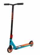 Самокат NOVATRACK WOLF EL 110 PU с алюм. ободом 84A, ABEC 7, черно-синий 110A.WOLF.BBL21