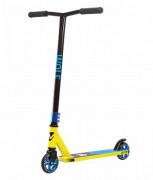 Самокат NOVATRACK WOLF EL 110 PU с алюм. ободом 84A, ABEC 7, черно-лимонный 110A.WOLF.BLM21
