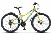 Велосипед 26' хардтейл STELS NAVIGATOR-510 D Салатовый 2022, диск, 18 ск., 16' V010(LU093749)