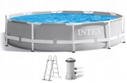Бассейн каркасный Intex 26716 366*99см Prism Frame ФИЛЬТР-НАСОС 2006 л/ч, лестница