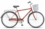 Велосипед 28' дорожный STELS NAVIGATOR-300 Gent Бронзовый 2022, 1 ск., 20' + корзина Z010 LU091398