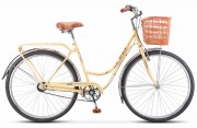 Велосипед 28' городской, рама женская STELS NAVIGATOR-325 Lady Беж 23, 1ск., 20' +корзина LU094939