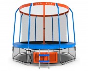 Батут DFC JUMP BASKET 12 футов-366 см, внутренняя сетка, лестница 12FT-JBSK-B (из 2-х коробок)