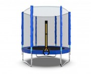 Батут DFC Trampoline Fitness 6 футов-183 см, с наружной сеткой, синий 6FT-TR-B