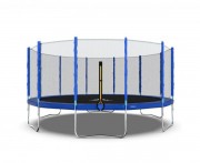 Батут DFC Trampoline Fitness 16 футов-488 см, с наружной сеткой, синий 16FT-TR-B (из 2-х коробок)