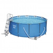 Бассейн каркасный BESTWAY SteelPro Max 366х133см, 11174л, фильтр-насос 2006 л/ч, лестница 15427