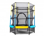Батут DFC JUMP KIDS 55 дюймов-137 см, с сеткой, желтый/синий 55INCH-JD-YB