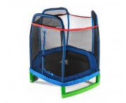 Батут DFC JUMP KIDS 7 футов-210 см, с сеткой, синий 7FT-JD-B