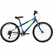 Велосипед 24' хардтейл NOVATRACK RACER сине-зеленый, 6 ск., 12' 24SHV.RACER.12DGN23