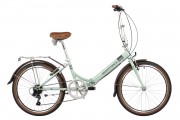 Велосипед 20' суперскладной NOVATRACK AURORA коричневый, 6 ск. 20FAURORA6S.BL4