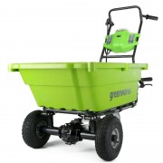 Тележка садовая аккумуляторная самоходная Greenworks G40GCk4 40V, 106л (АКБ 4 А/ч, ЗУ) арт.7400007UB