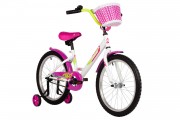 Велосипед 20' NOVATRACK TWIST белый+корзина 201TWIST.WT5