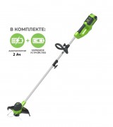 Триммер аккумуляторный Greenworks G40LT30K2 АКБ G-MAX (АКБ 2 А/ч и ЗУ)  арт. 2101507UA