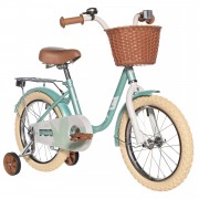 Велосипед 14' NOVATRACK MAPLE светло бирюзовый +  передняя корзина 144MAPLE.TQ5