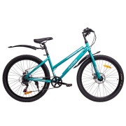 Велосипед 26' хардтейл, рама женская ACID Q 670 D Turquoise/Gray, диск, 7 ск., 14,5'