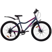 Велосипед 27,5' хардтейл, рама женская ACID Q 770 D Gray/Pink 2024, диск, 7 ск., 14,5'