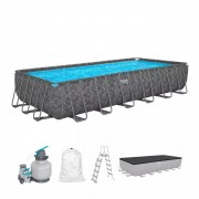 Бассейн каркасный BESTWAY 732х366х132см APX 365  31805л, песч. насос, лест., тент 561KG BW