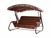 Садовые качели LETOLUX Мадрид COMFORT SELECTION 180см,  с подголовником, шоколад