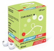 Мяч для настольного тенниса START LINE Club Select 1*   белый (в упак. 120шт.) B 120