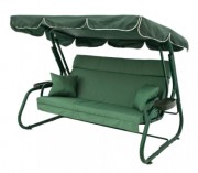 Садовые качели LETOLUX Легенда COMFORT SELECTION 180 см, ф 51 мм, с подголовником, зеленый