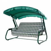 Садовые качели LETOLUX Мадрид COMFORT SELECTION 180см, с подголовником, зеленый ЛЛКЧ 05G