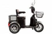 Электроскутер 3-х колесный (трицикл) RUTRIKE S1 V2 с большой корзиной Черный-1668