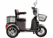 Электроскутер 3-х колесный (трицикл) RUTRIKE S1 V2 с большой корзиной Серый-1295