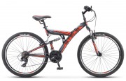 Велосипед 26' двухподвес STELS FOCUS V черный/красный 18 ск., 18'