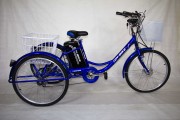 Электровелосипед 3х-колесный Иж-Байк Фермер 24', 250 W, 36В/12Ah гелиевая, синий металлик