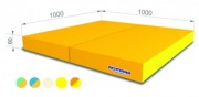 Мат гимнастический РОМАНА 1х1х0,06 м, двойной 5.013.06
