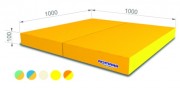 Мат гимнастический РОМАНА 1х1х0,1 м, двойной 5.013.10