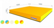 Мат гимнастический РОМАНА 1х1х0,1 м, одинарный 5.001.10