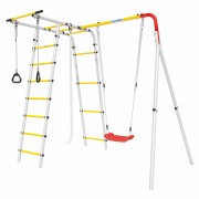Спортивно-игровой комплекс РОМАНА Лесная поляна-3 + пластиковые качели R.103.26.05 + 1.Д-26.01