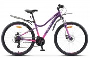 Велосипед 27,5 рама женская STELS MISS-7100 MD пурпур, 21 ск., 18' (2020) V020 LU094059