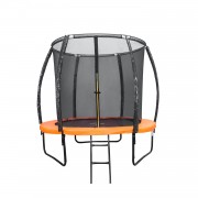 Батут DFC KENGOO II 10 футов-305 см, с внутренней сеткой, лестница, оранж./черный 10FT-BAS-BO