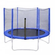 Батут DFC Trampoline Fitness 8 футов-244 см, с наружной сеткой, синий 8FT-TR-B