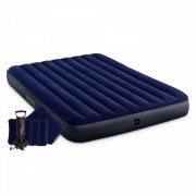 Матрас INTEX 152*203*22см + 2 подушки ручной насос Classic Downy Fiber-Tech 64765