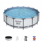 Бассейн каркасный Bestway 56438 457*122см ФИЛЬТР-НАСОС, ЛЕСТНИЦА, ТЕНТ