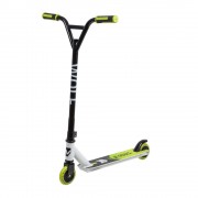 Самокат NOVATRACK WOLF EL 100 PU с пластик. ободом 84A, ABEC 7, бело-зеленый 100P.WOLF.WGN9