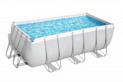 Бассейн каркасный BESTWAY 412*201*122см Power Steel 8124л, пес. фил.-нас., лестн., диспенс. 56457