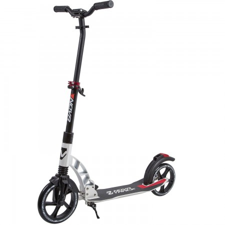 Самокат NOVATRACK DEFT 230 мм PU/зад. к. 200 мм, алюм., ABEC-7, амортиз.,черно-белый 230FS.DEFT.BWT9