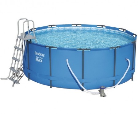 Бассейн каркасный Bestway 5614S Steel Pro 366х122см, 10250л,фильтр-насос 2006 л/ч, лестница