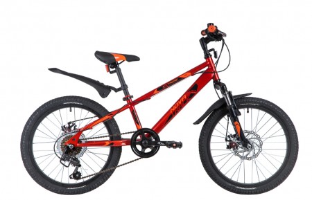 Велосипед 20' хардтейл NOVATRACK EXTREME диск, красный, 6 ск. 20SH6D.EXTREME.RD21
