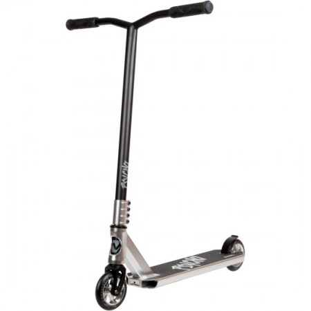 Самокат NOVATRACK PSYCHO BL 110 мм PU с ал.об. 88A, алюм.,ABEC 9, 12,7*55,чер./сер. 110A.PSYCHO.SL21